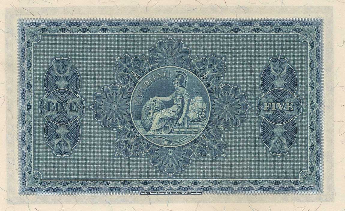 Back of Scotland p158b: 5 Pounds from 1943