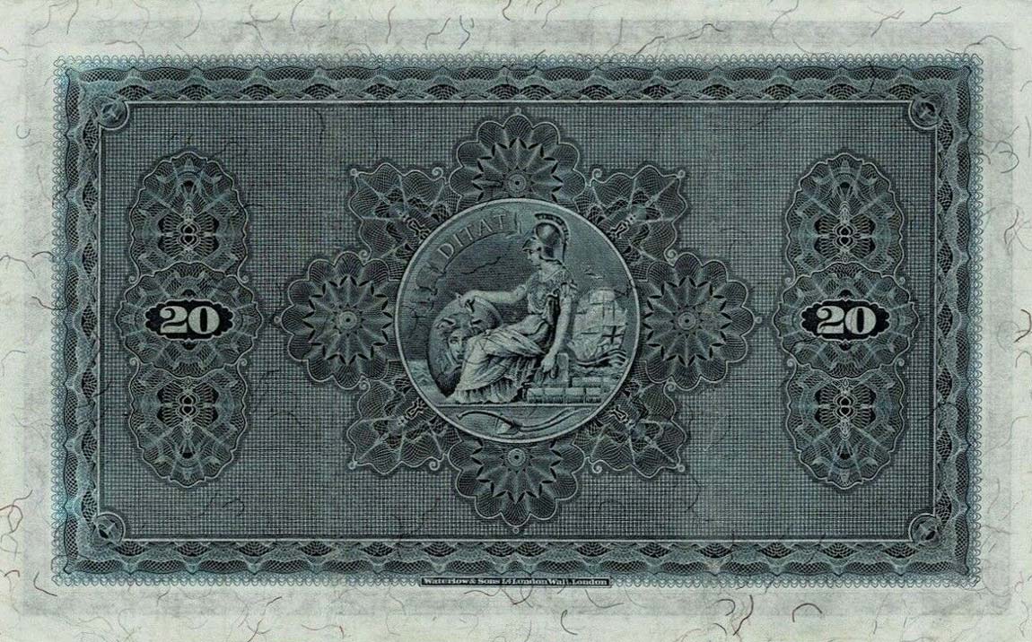Back of Scotland p159b: 20 Pounds from 1946