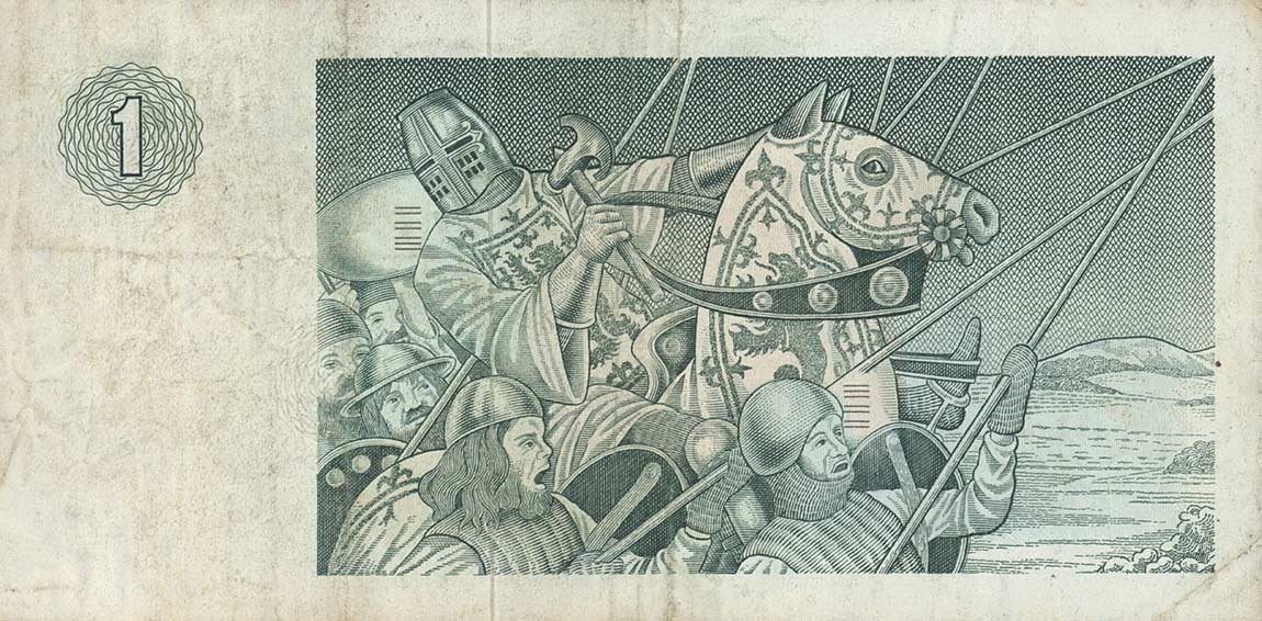 Back of Scotland p204a: 1 Pound from 1971