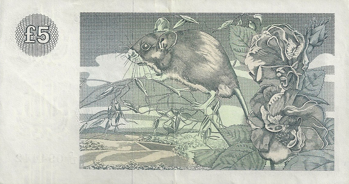 Back of Scotland p212d: 5 Pounds from 1987