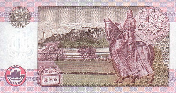 Back of Scotland p220a: 20 Pounds from 1990