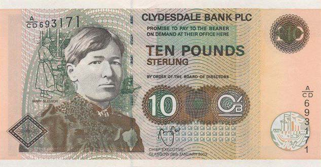 Front of Scotland p226c: 10 Pounds from 2003