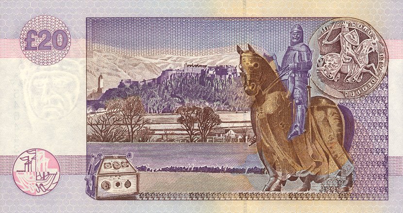 Back of Scotland p228b: 20 Pounds from 1999