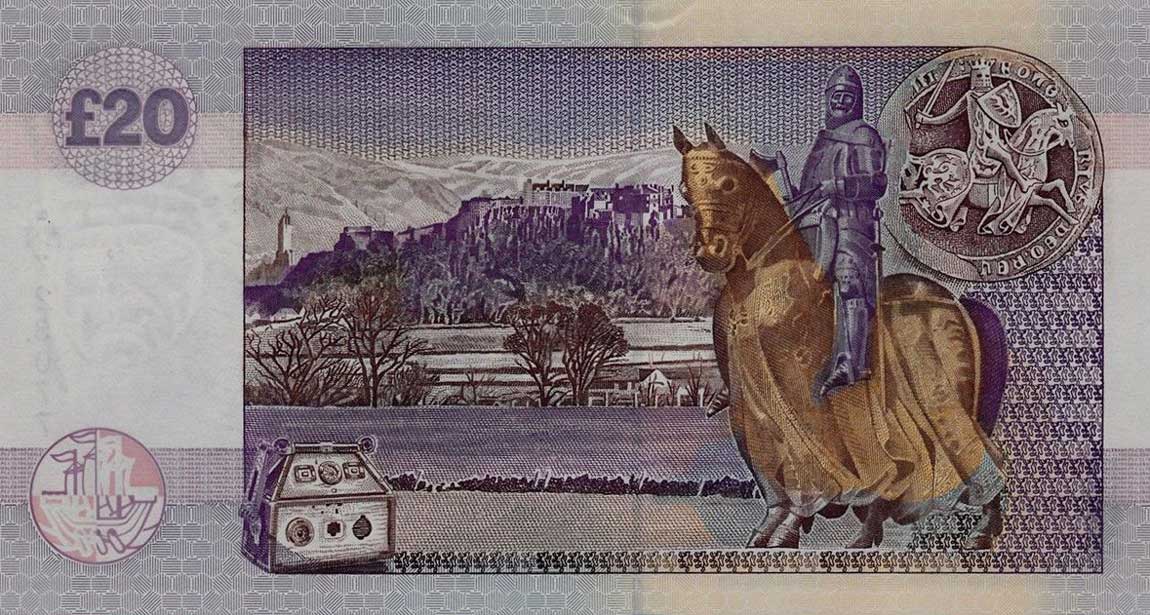 Back of Scotland p228c: 20 Pounds from 2002