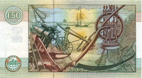 Back of Scotland p229C: 50 Pounds from 2001