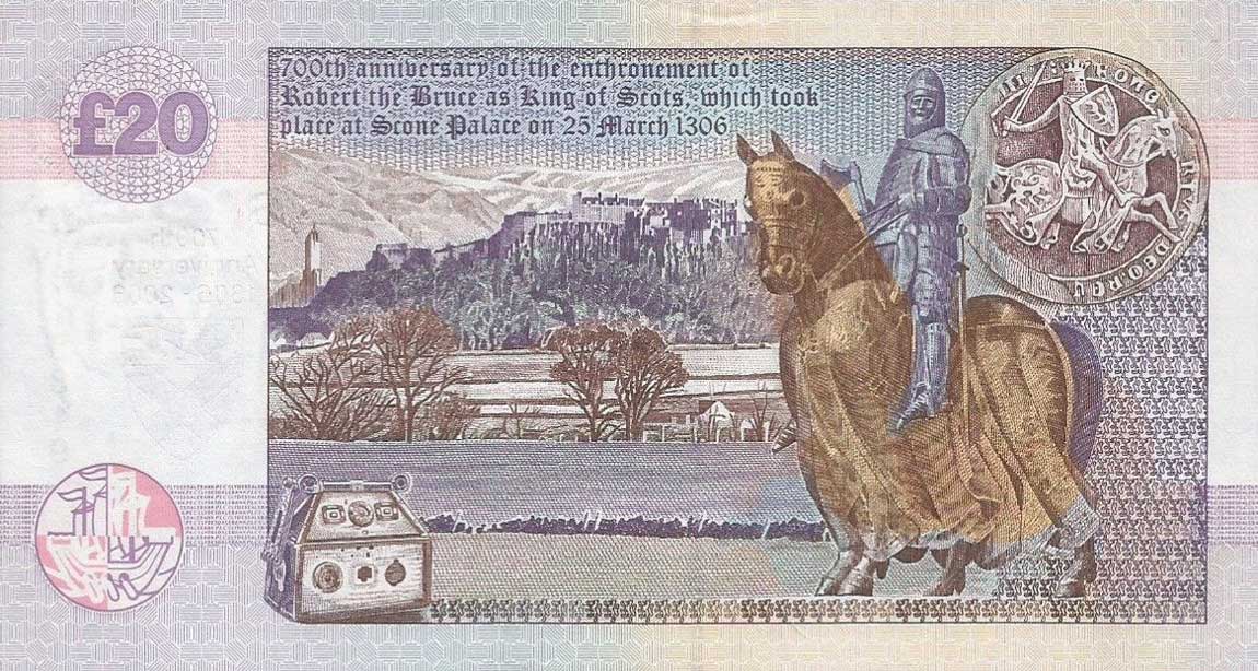 Back of Scotland p229G: 20 Pounds from 2006