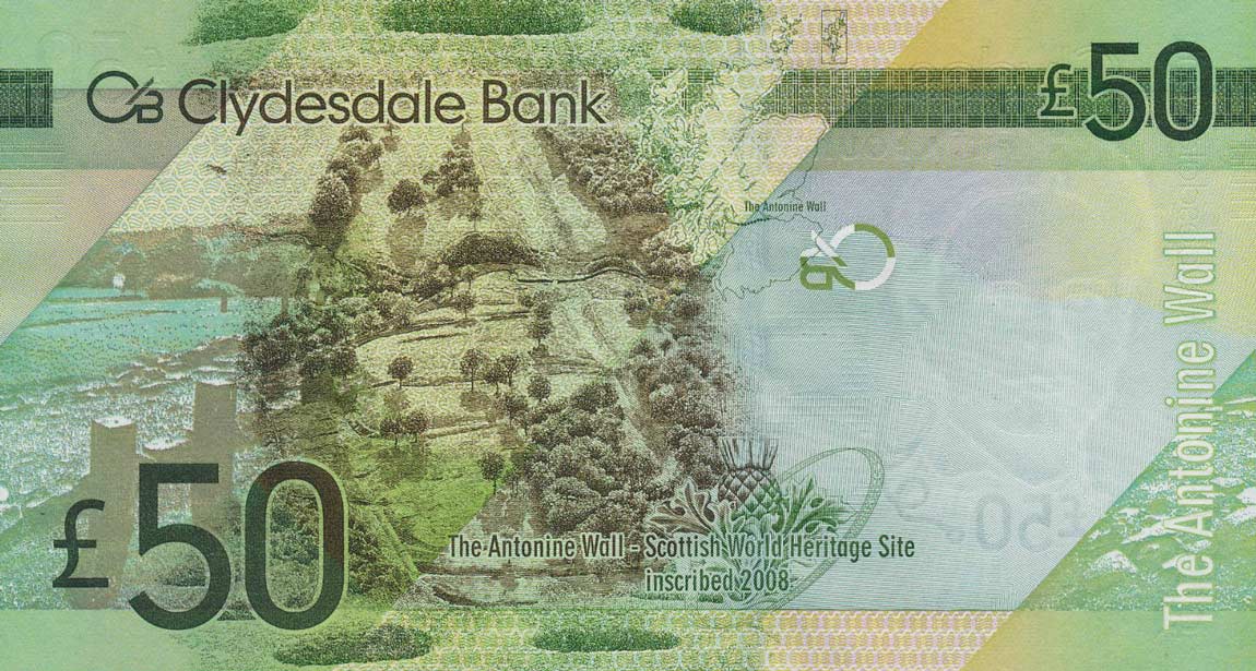 Back of Scotland p229La: 50 Pounds from 2009