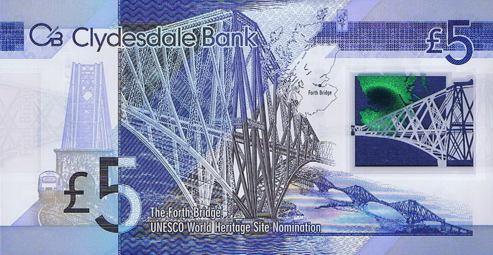 Back of Scotland p229Na: 5 Pounds from 2015