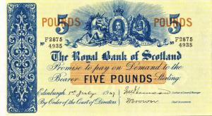 p317c from Scotland: 5 Pounds from 1942
