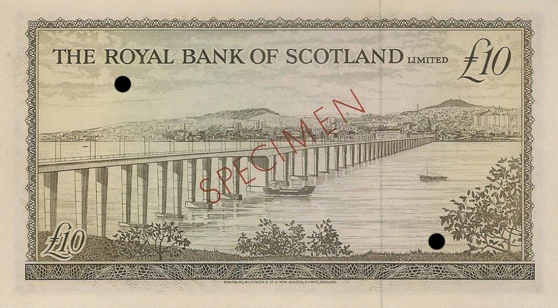 Back of Scotland p331s: 10 Pounds from 1969