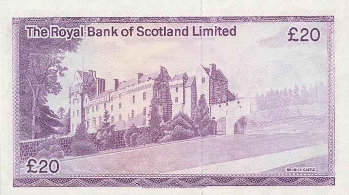 Back of Scotland p339a: 20 Pounds from 1972