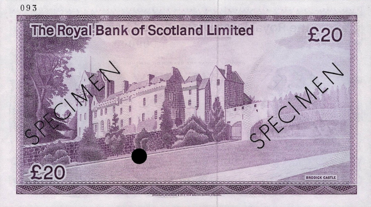 Back of Scotland p339s: 20 Pounds from 1972