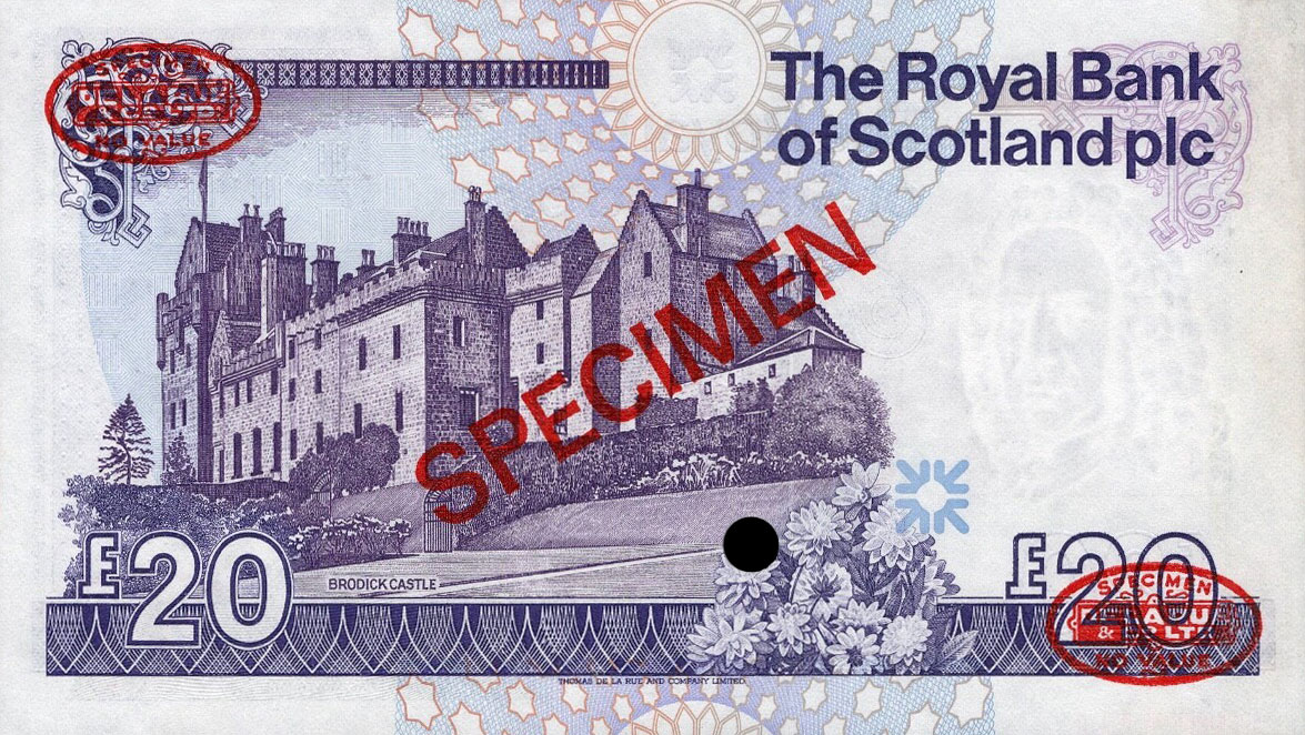Back of Scotland p349s: 20 Pounds from 1987