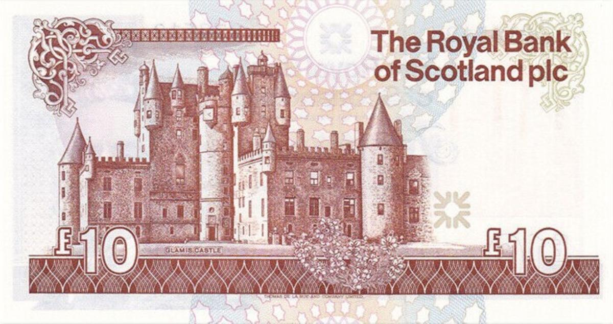 Back of Scotland p353c: 10 Pounds from 2010