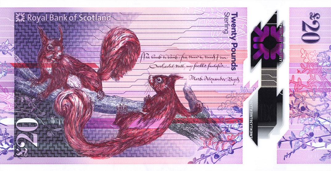 Back of Scotland p372a: 20 Pounds from 2019