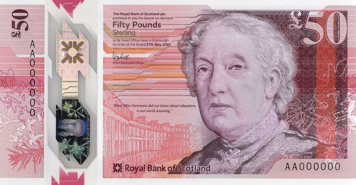 Front of Scotland p373s: 50 Pounds from 2020