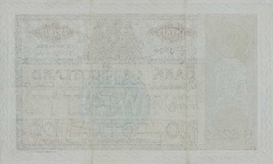 Back of Scotland p94f: 20 Pounds from 1958