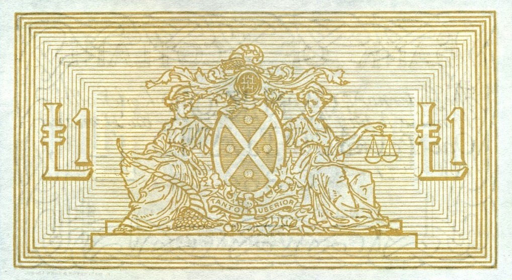 Back of Scotland p96b: 1 Pound from 1945