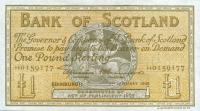p96b from Scotland: 1 Pound from 1945