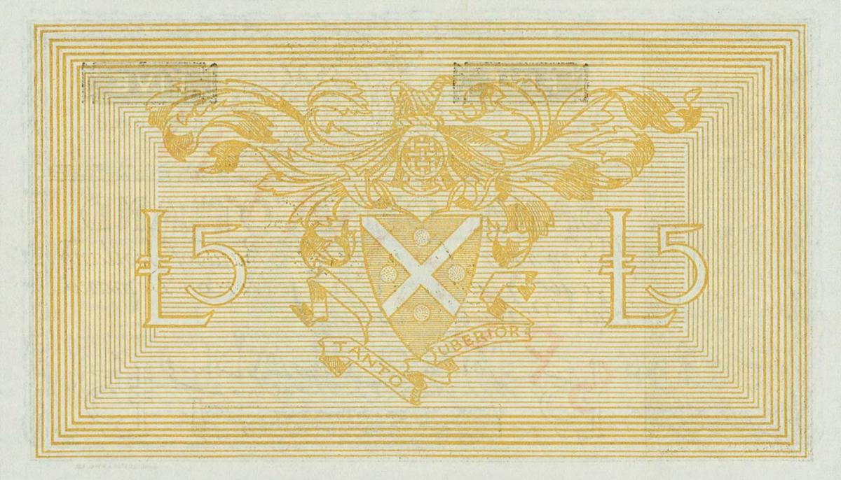 Back of Scotland p99s: 5 Pounds from 1955