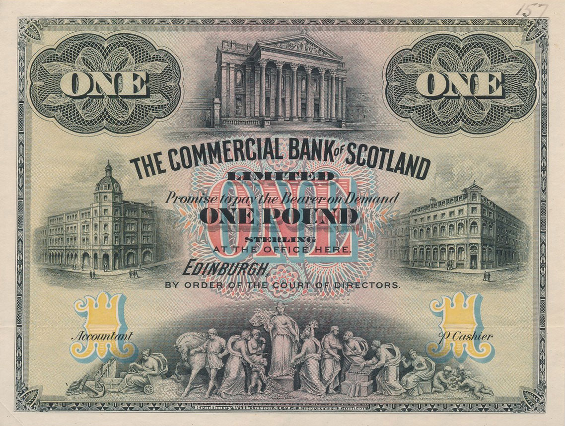Front of Scotland pS319ct: 1 Pound from 1907