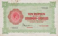 p9 from Seychelles: 10 Rupees from 1942