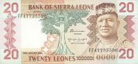 Gallery image for Sierra Leone p14b: 20 Leones