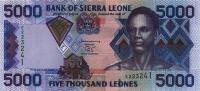 p27a from Sierra Leone: 5000 Leones from 2002