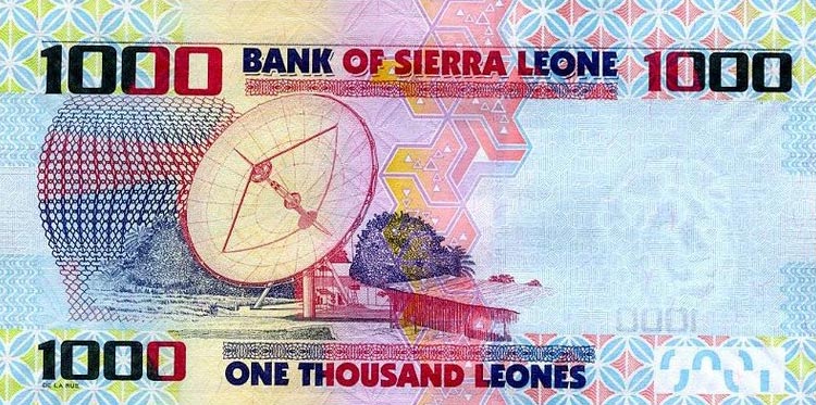 Back of Sierra Leone p30a: 1000 Leones from 2010