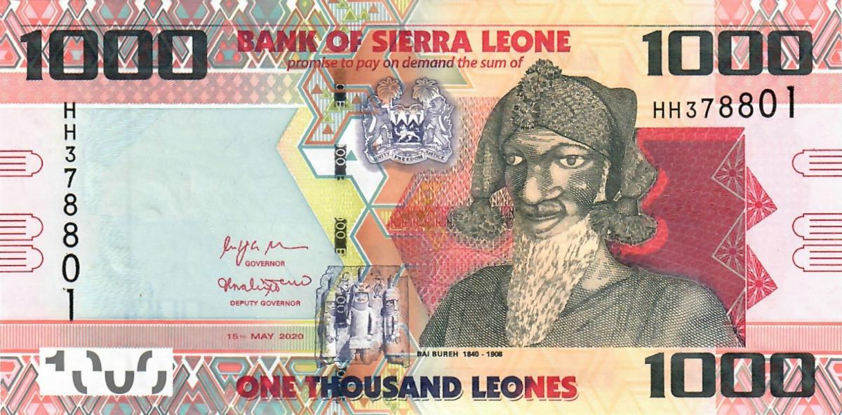 Front of Sierra Leone p31e: 2000 Leones from 2020
