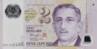 Gallery image for Singapore p46k: 2 Dollars from 2017