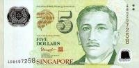 Gallery image for Singapore p47c: 5 Dollars from 2014