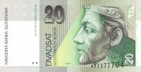 Gallery image for Slovakia p20a: 20 Korun from 1993