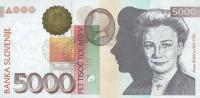 p23a from Slovenia: 5000 Tolarjev from 2000