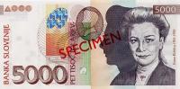 Gallery image for Slovenia p33s: 5000 Tolarjev