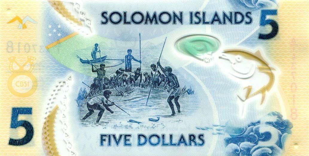 Back of Solomon Islands p38a: 5 Dollars from 2019