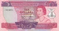 p7b from Solomon Islands: 10 Dollars from 1977