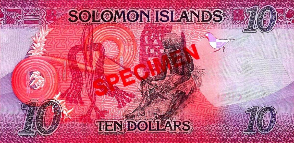 Back of Solomon Islands p33s: 10 Dollars from 2017