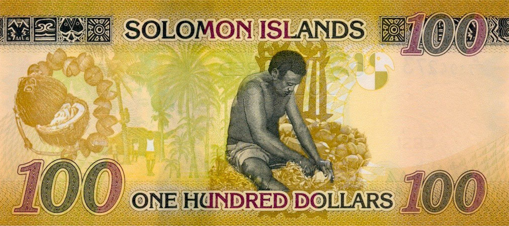 Back of Solomon Islands p41a: 100 Dollars from 2023