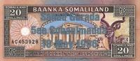 p16 from Somaliland: 20 Shillings from 1996