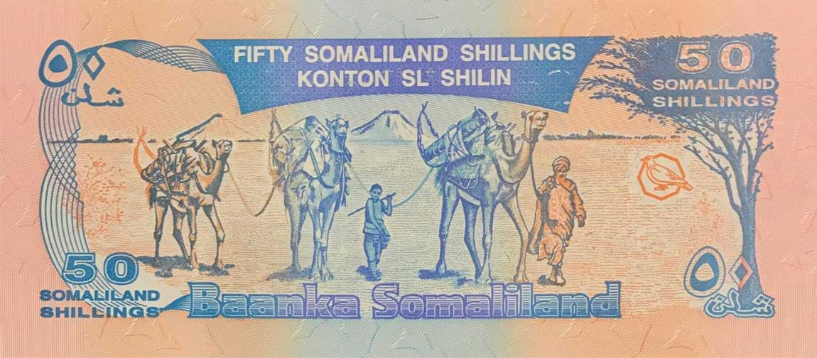 Back of Somaliland p17a: 50 Shillings from 1996