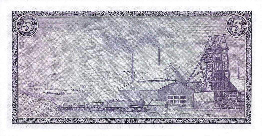 Back of South Africa p111c: 5 Rand from 1975