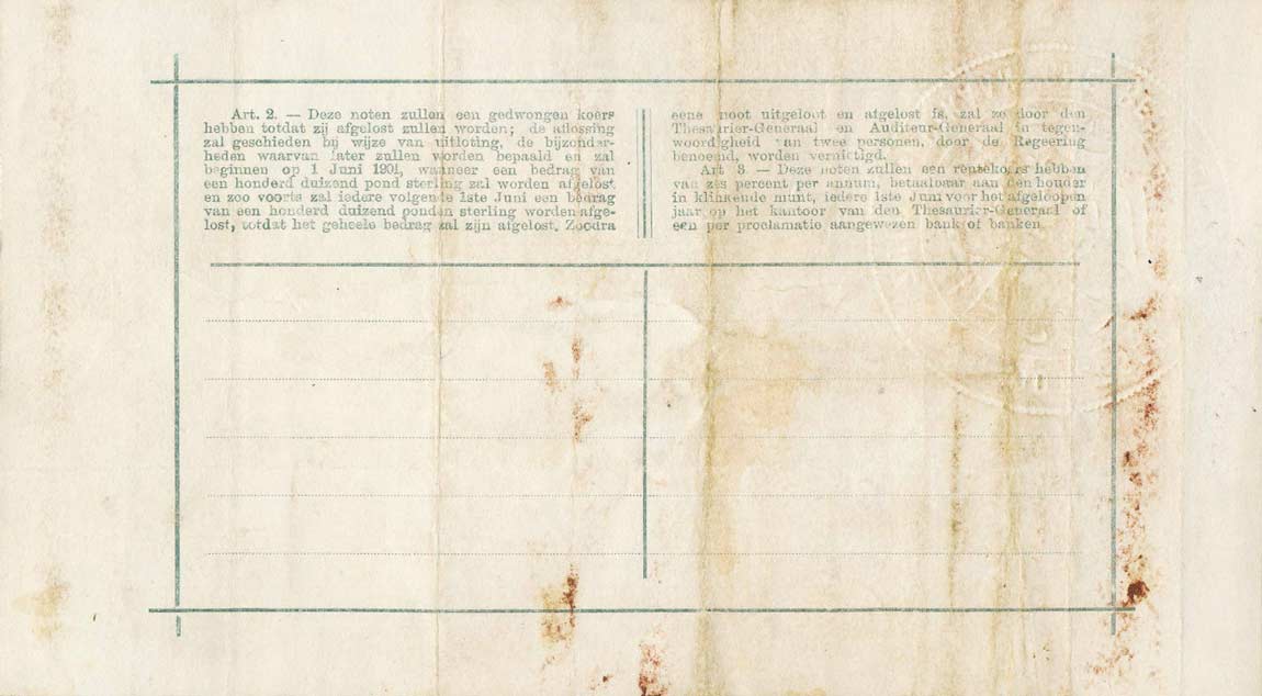 Back of South Africa p55c: 5 Pounds from 1900