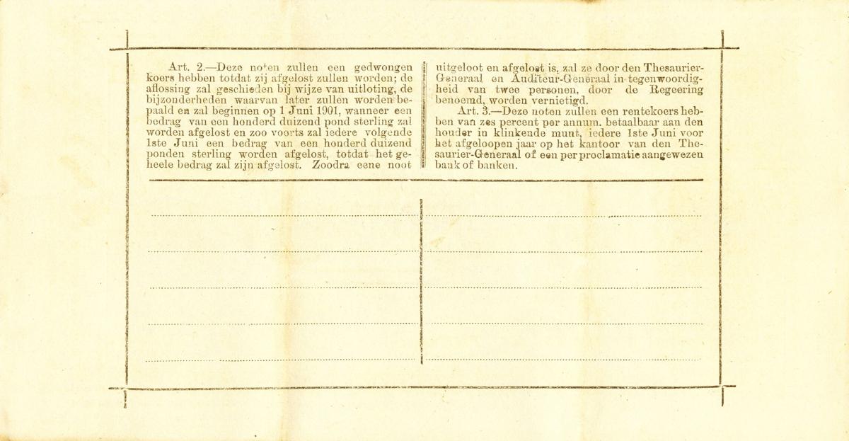 Back of South Africa p61b: 5 Pounds from 1901