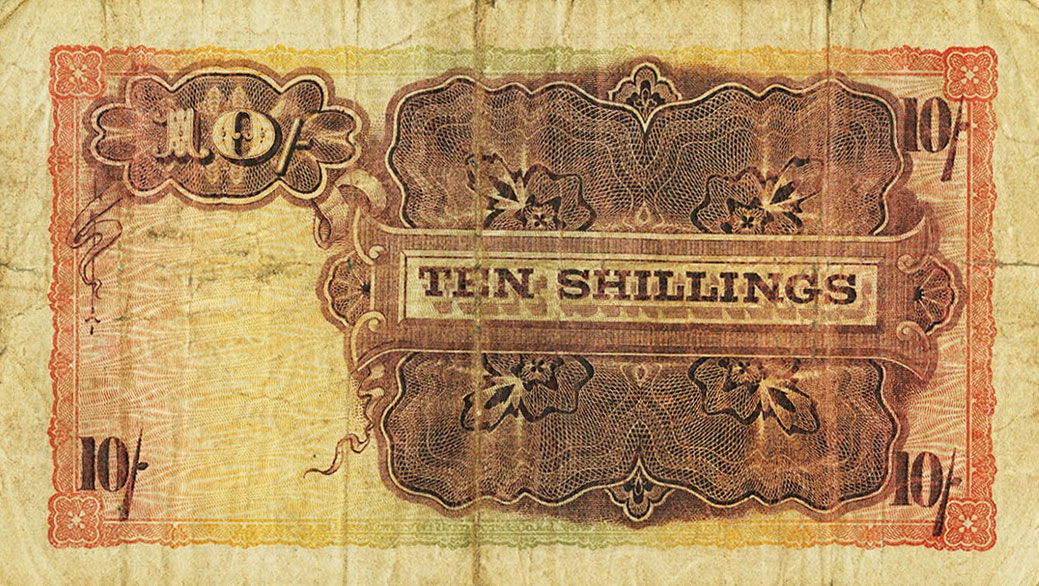 Back of South Africa p74: 10 Shillings from 1921