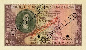 Gallery image for South Africa p98s: 10 Pounds