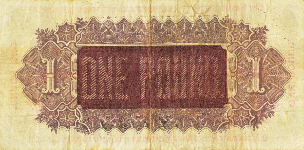 Back of South Africa pS322a: 1 Pound from 1892