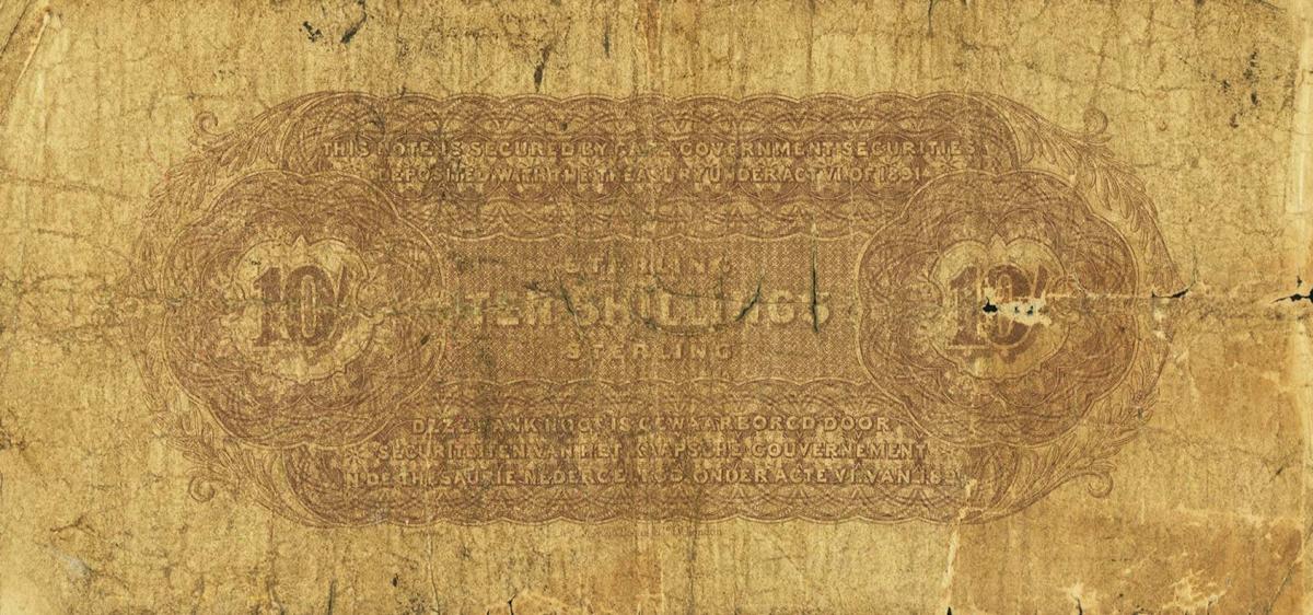 Back of South Africa pS351: 10 Shillings from 1917