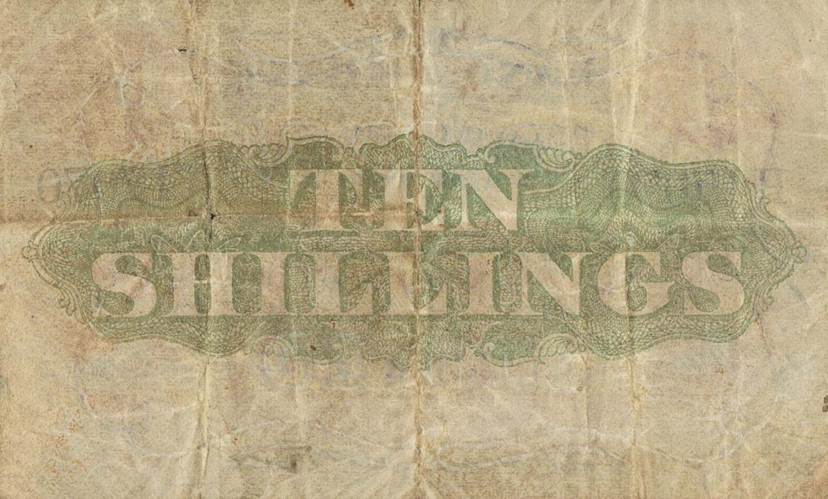 Back of South Africa pS411: 10 Shillings from 1896