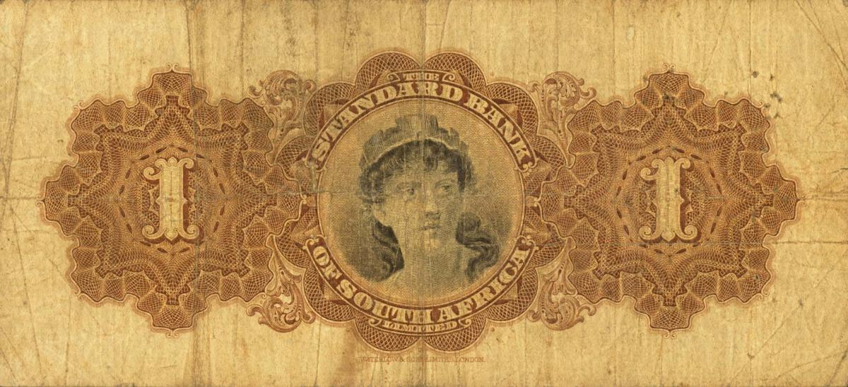 Back of South Africa pS422a: 1 Pound from 1918